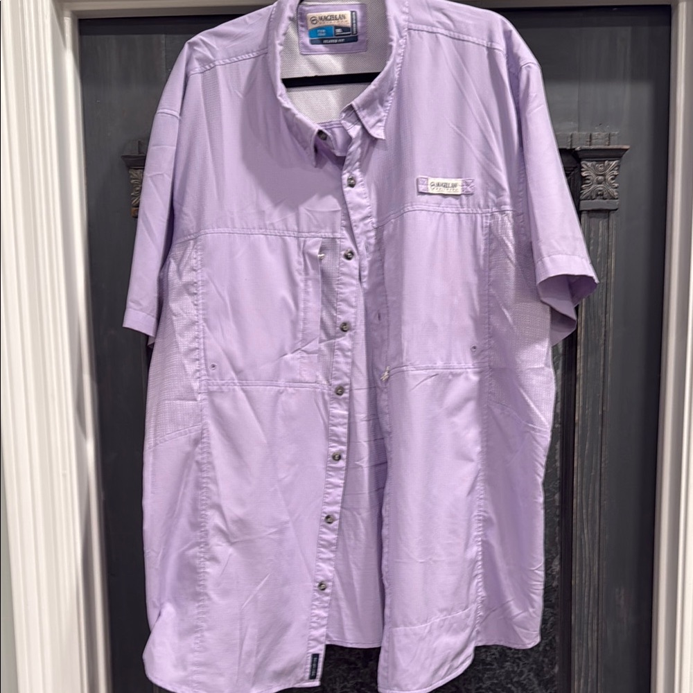 Columbia Men's Short Sleeve Shirt - Lavender